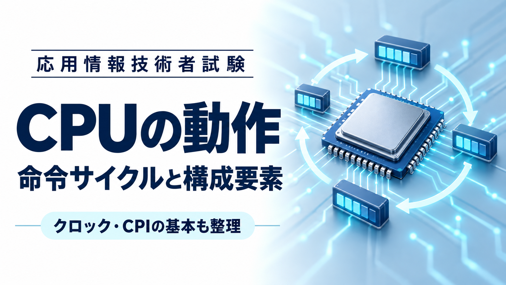 CPUの動作｜命令サイクルと構成要素